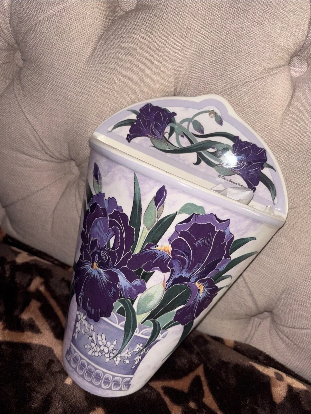 Olive Street Pottery Wall Pocket Vase - European Design